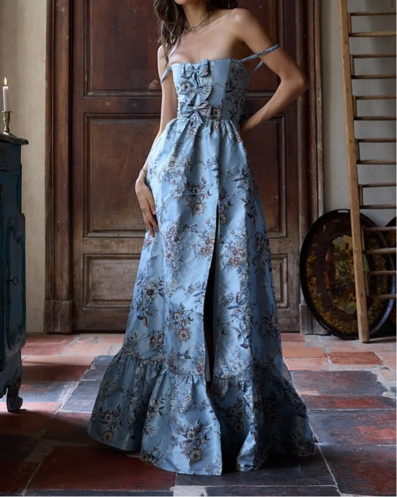 The Margaret Dress in Light Blue Lilibet - Image 1