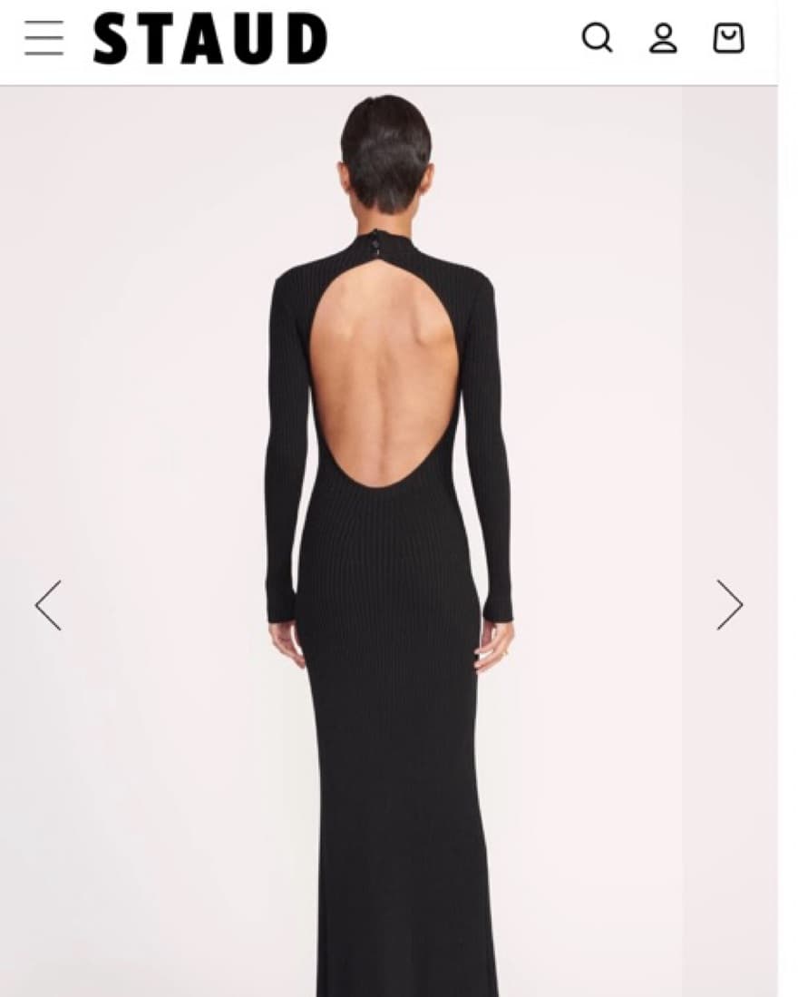 STAUD Long Dress Black  - Image 6