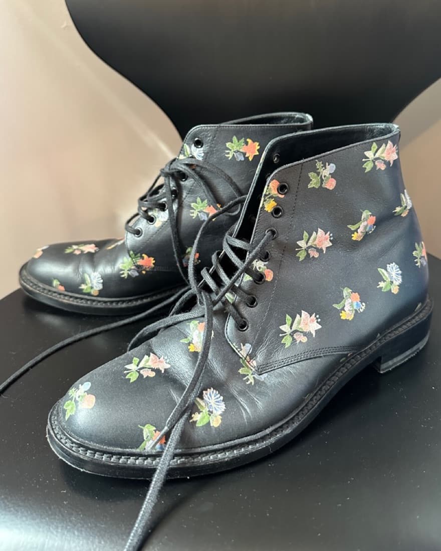 FLORAL YSL BOOTS  - Image 1