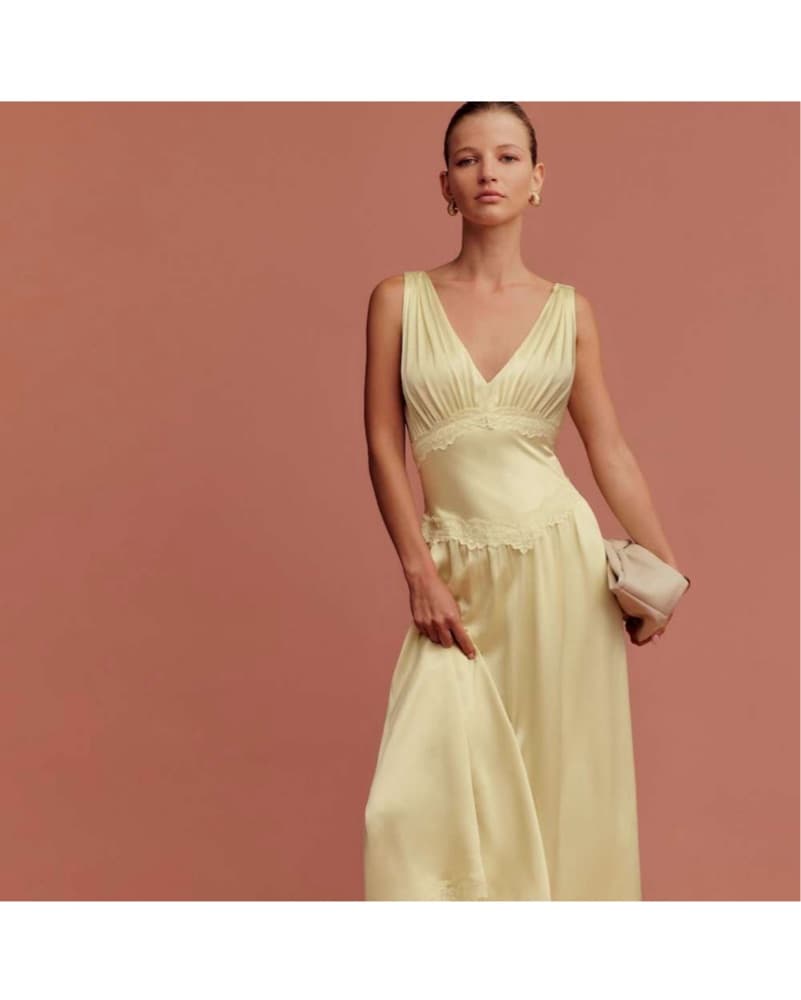 Reformation Stasia Silk Dress - Image 1