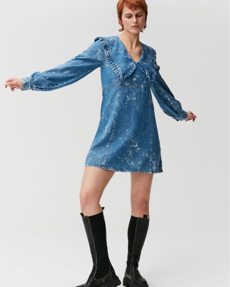 Ganni Denim Mini dress - Image 1