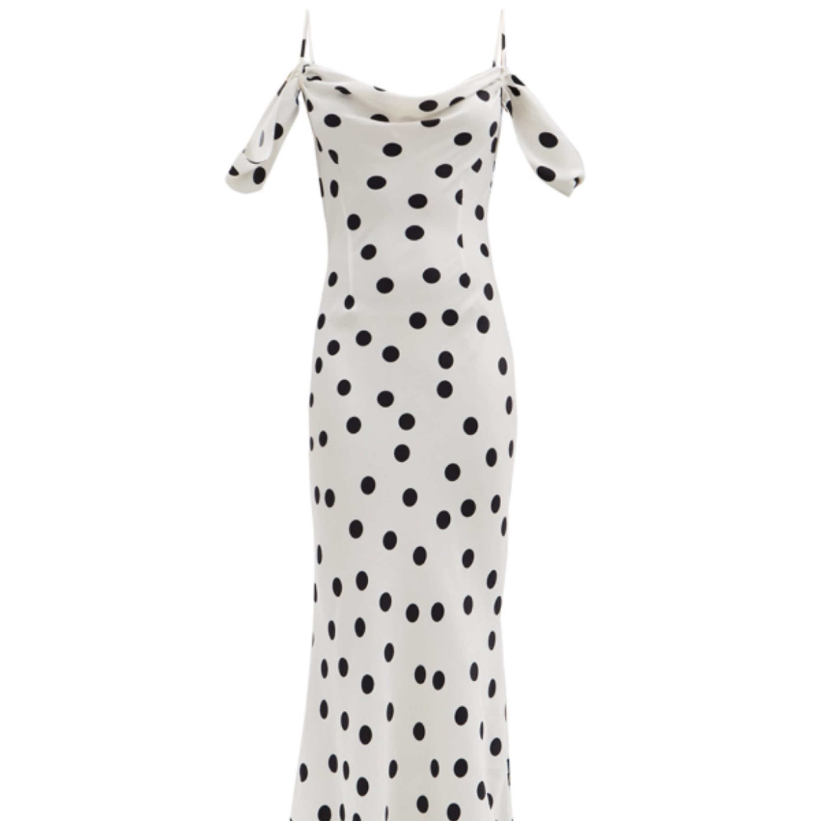 Rat & Boa White Poka Dot Maxi Dress  - Image 2