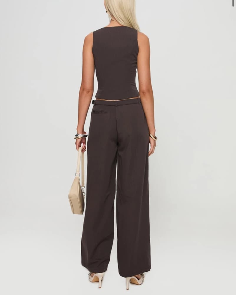 Princess Polly Miku Pants Brown - Image 4