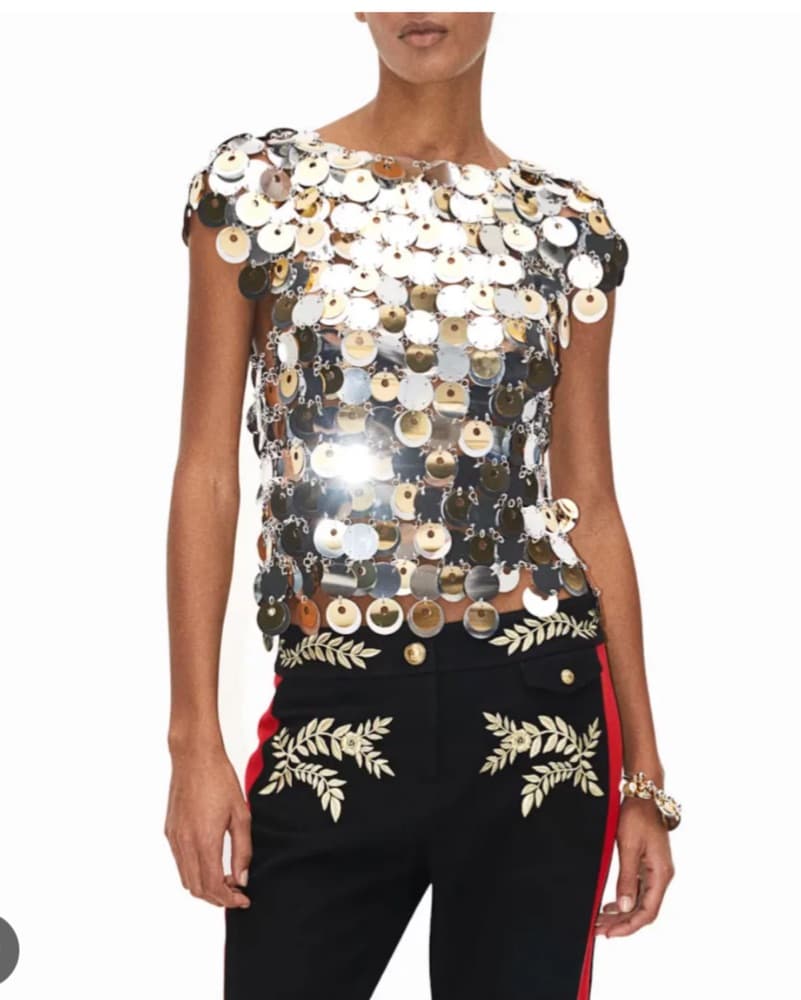 Rabanne Sparkle Disc Top - Image 2