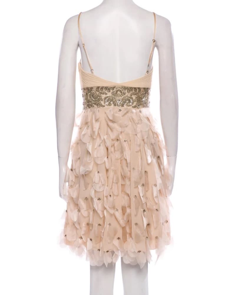 Sue Wong Vintage Ruffle Cocktail Dress - Image 3