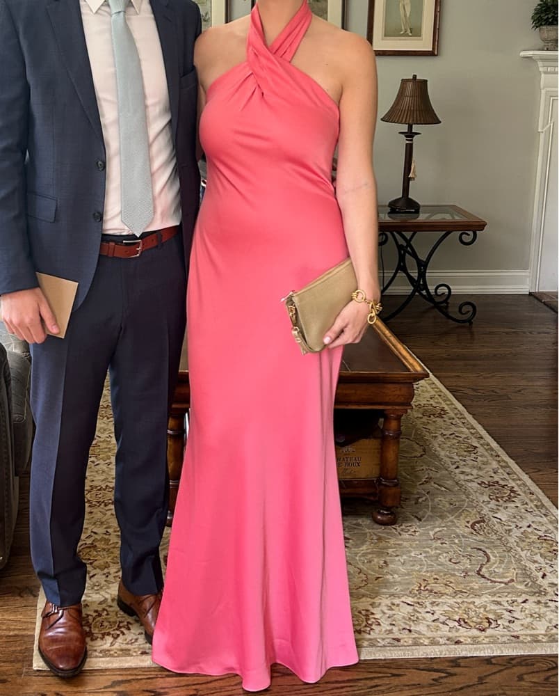 BHLDN Halter Satin Long Gown - Image 2