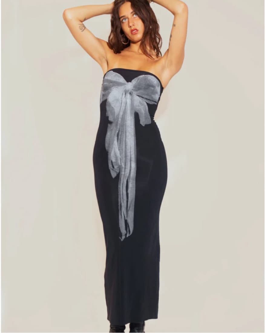 Dana Foley Bow Tube Dress - Image 2