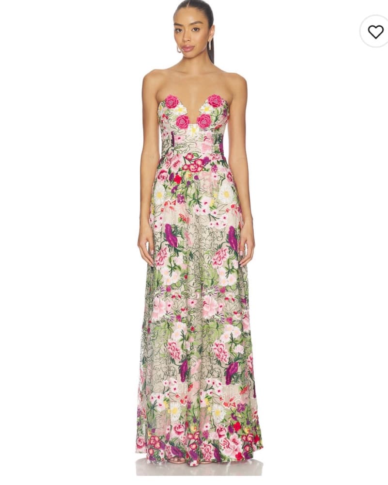 Vibrant Floral Maxi Dress - Image 1