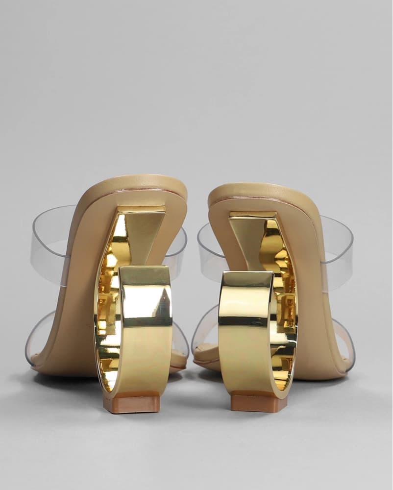Cult Gaia Idris Clear Round Metal Heel - Image 2