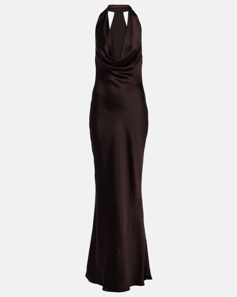 Norma Kamali Draped Halterneck Gown  - Image 3