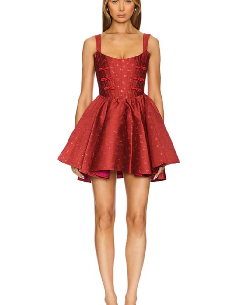 Sau Lee Red Mini Dress - Image 6