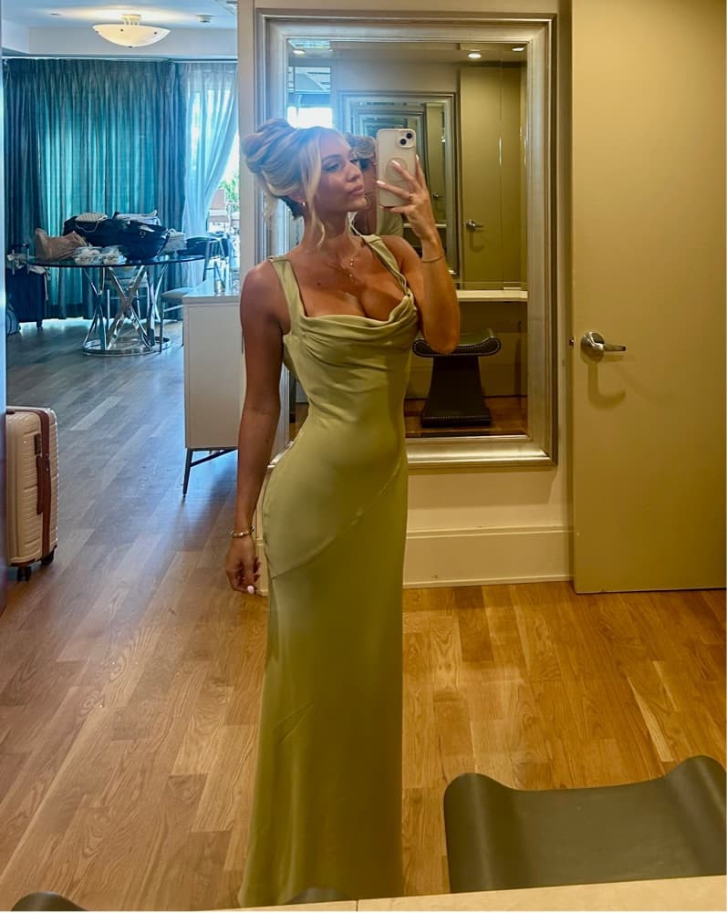 Elegant Satin Maxi Dress - Image 1