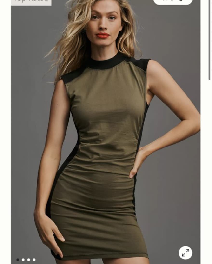 Ruched Mini Dress - Image 1
