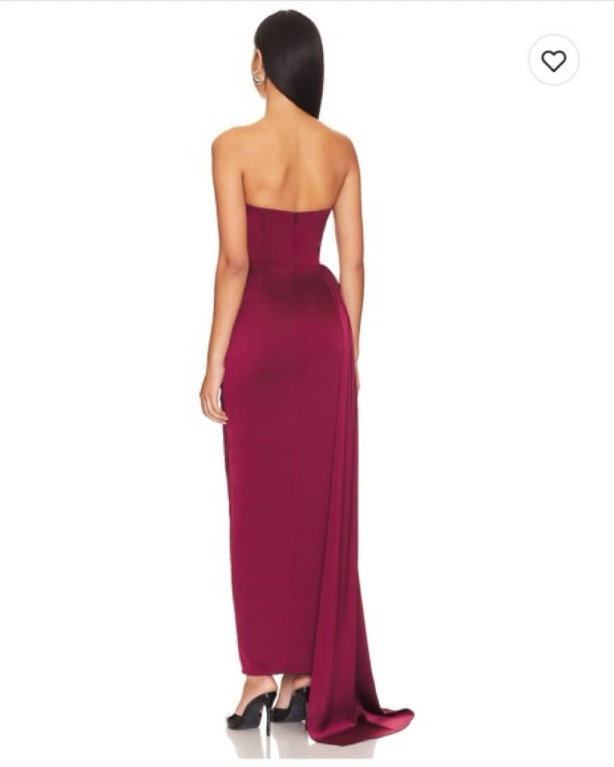 Katie May Bita Gown In Bordeaux - Image 3