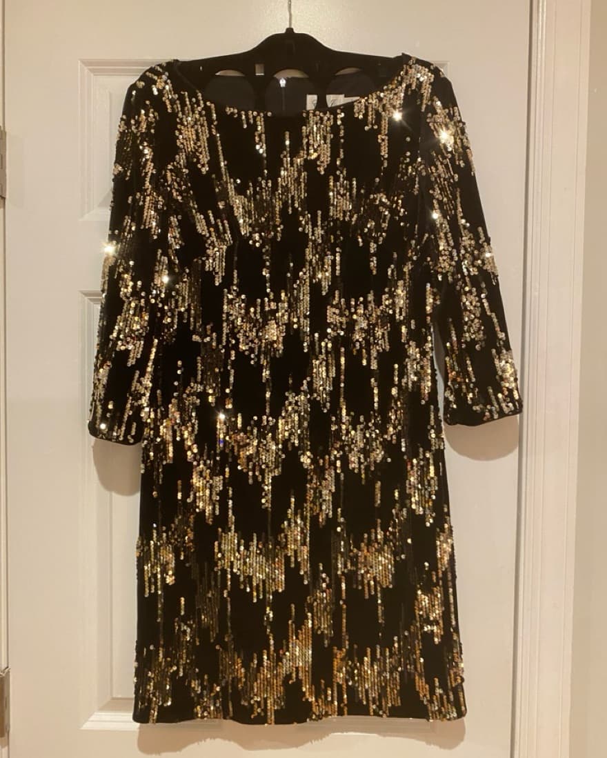 Velvet And Sequin Party Dress - Image 2