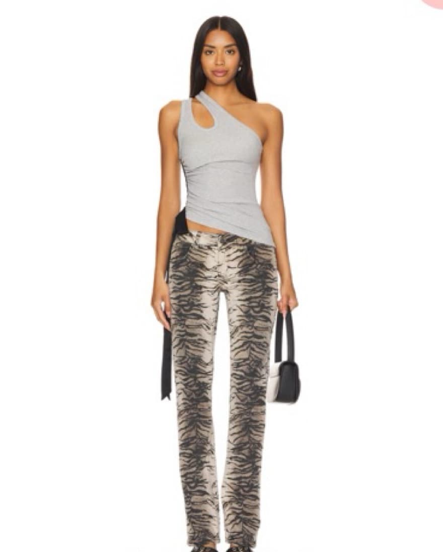 Jaced London Tiger Print Low Rise Pants - Image 1