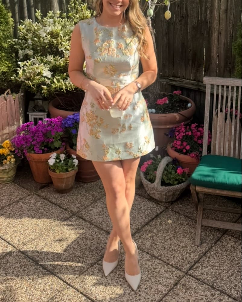 STAUD Garden Metallic Dress - Image 1