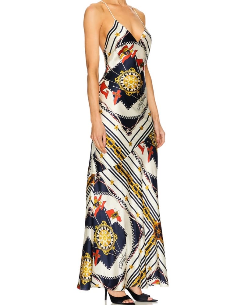 Ronny Kobo Bethie Scarf Print Maxi Dress - Image 2