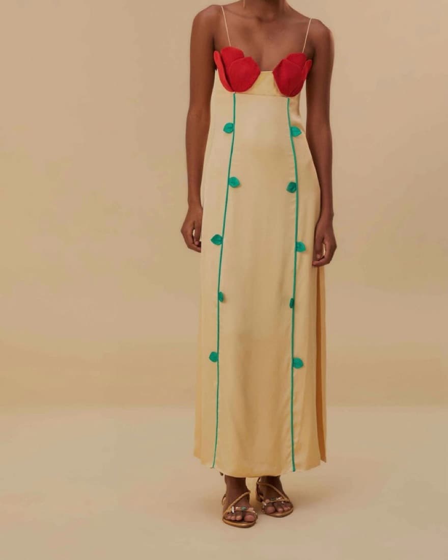 Farm Rio Rose Shaped Bodice Sleeveless  - Image 1