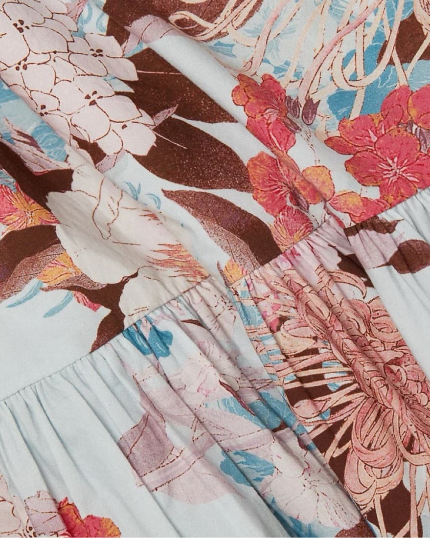 Cara Cara Busy Dress in Japanese Floral - Image 4