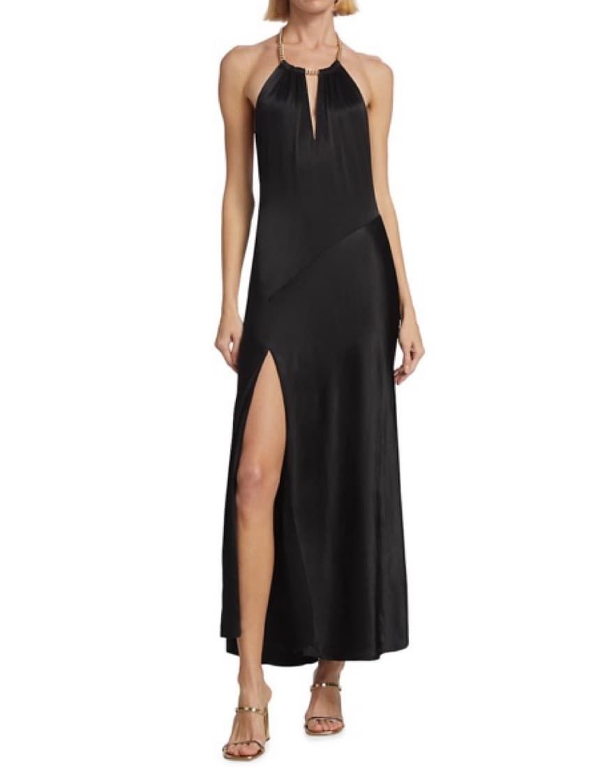 ASTR The Label Kazia Satin Halter Dress - Image 2