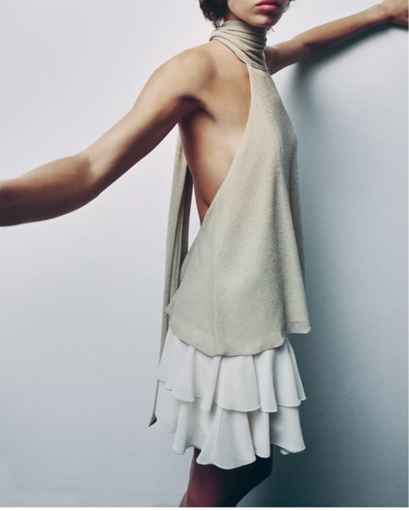 Metallic Halter Top  - Image 2