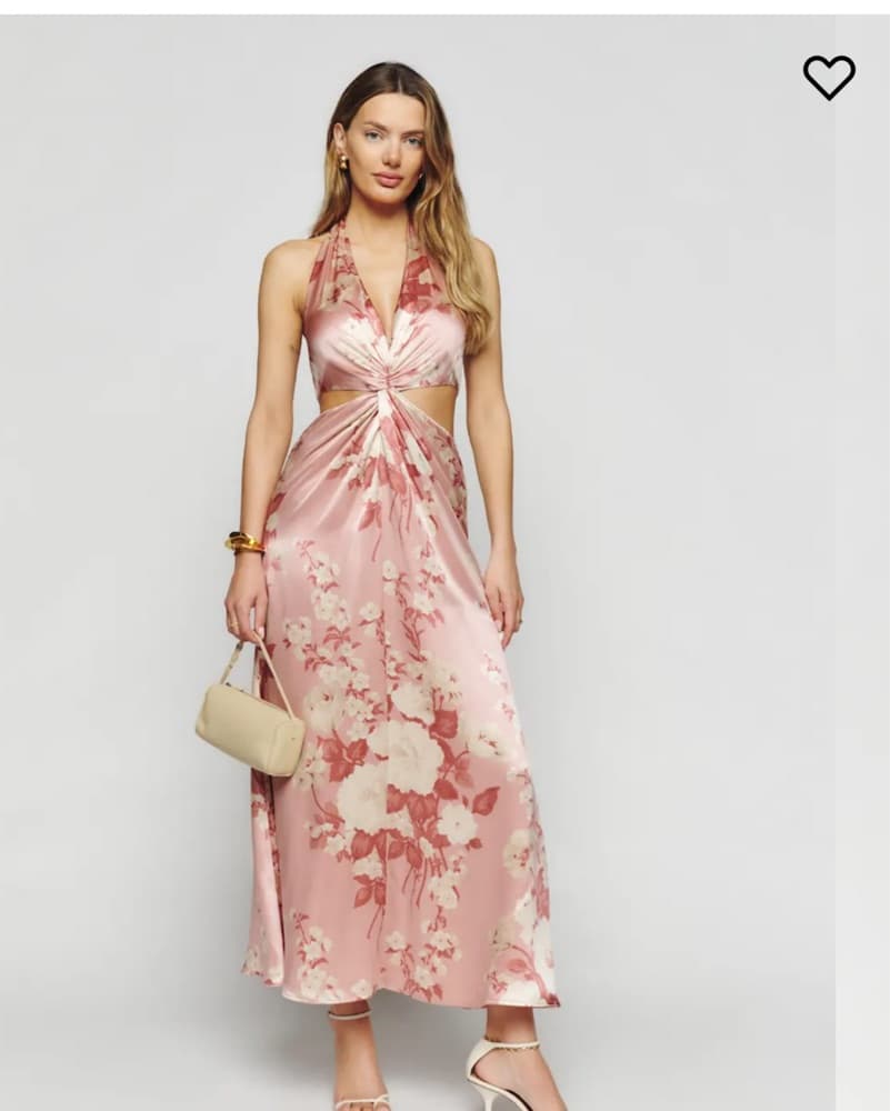 Reformation Nerida Silk Floral Dress - Image 3