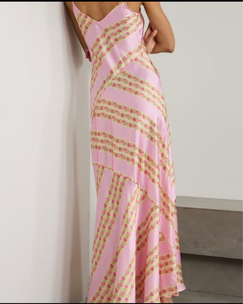 Loveshackfancy Floral Silk-satin Dress - Image 2