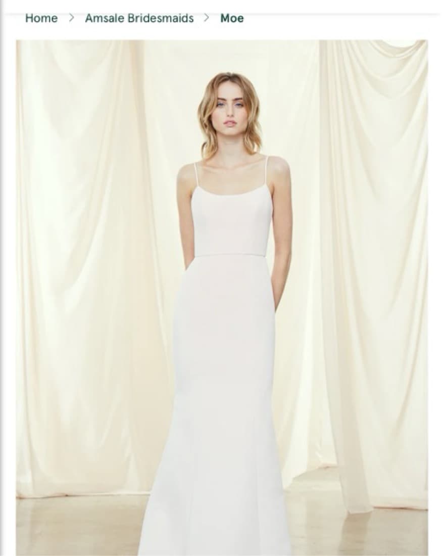 Amsale Navy Blue Gown - Image 6