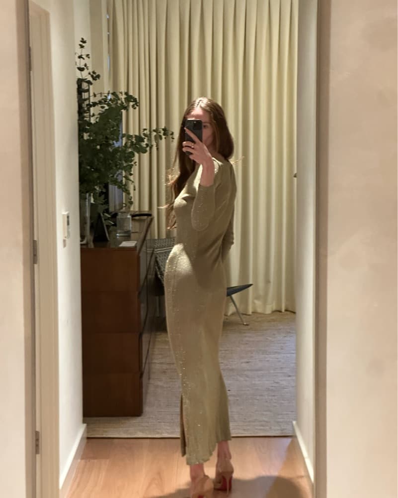 Vintage Chic Holiday Dress  - Image 5