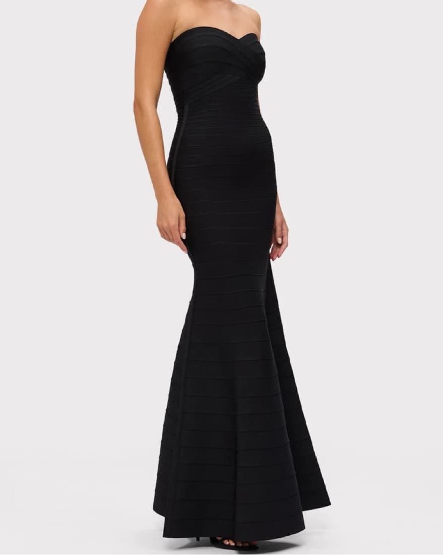 $1,750 Herve Leger Black Gown - Image 3