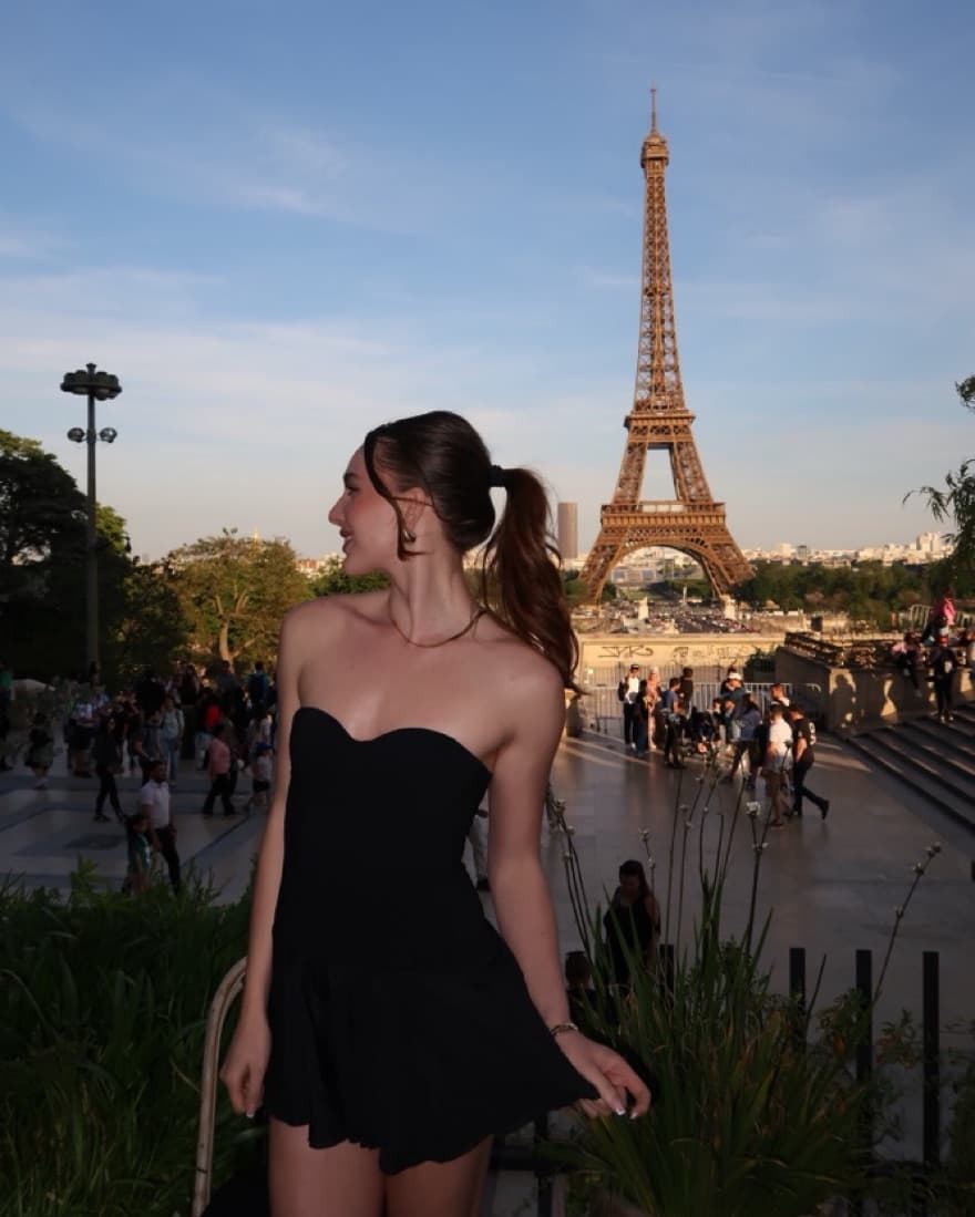 Black Strapless Dropwaist Bubble Dress - Image 2