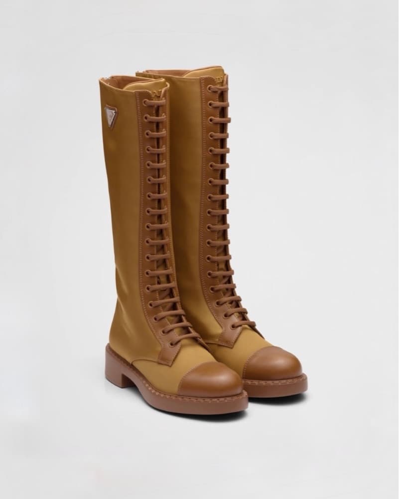 $1,500 Prada Safari Combat Boots - Image 1