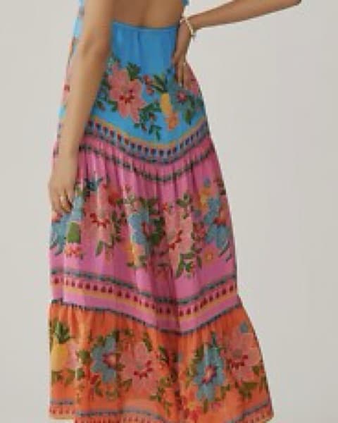 Farm Rio Floral Midi Dress - Image 4