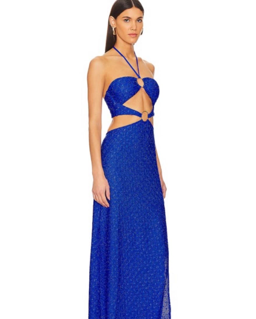 Luli Farma Blue Dress - Image 2