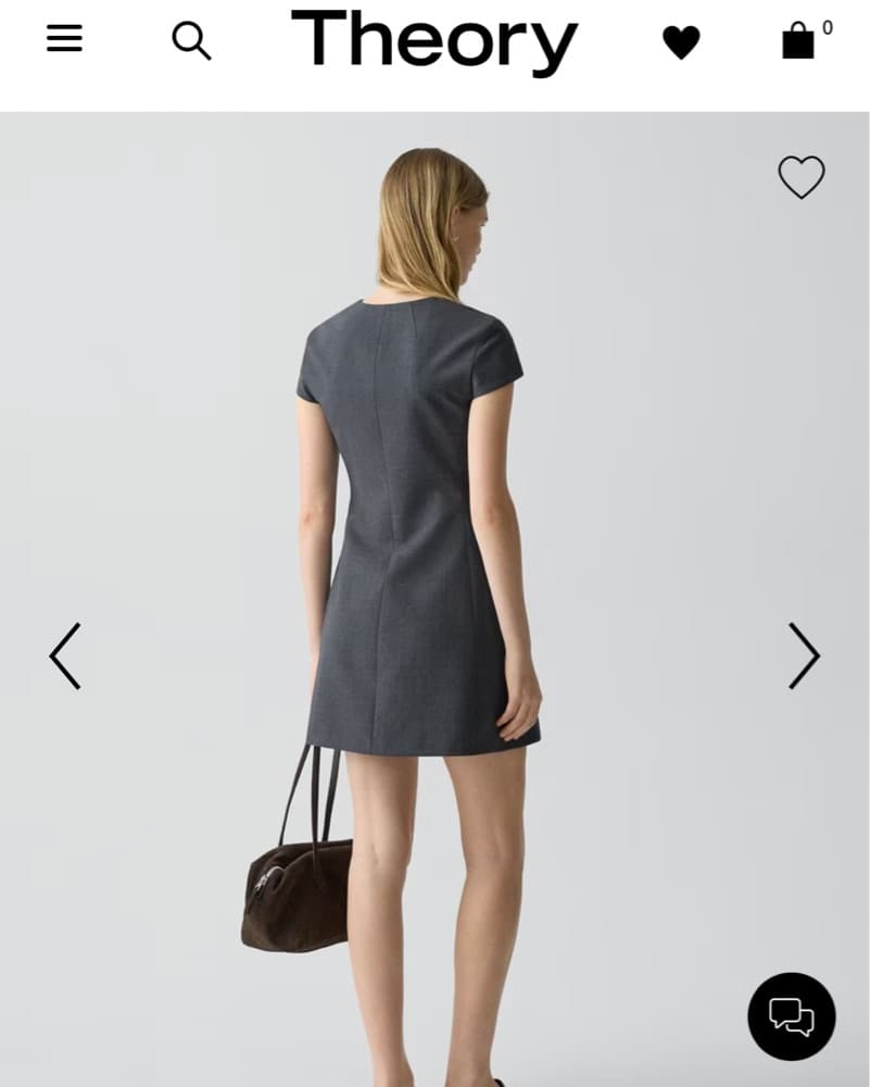 Theory Charcoal Work Dress - Image 2