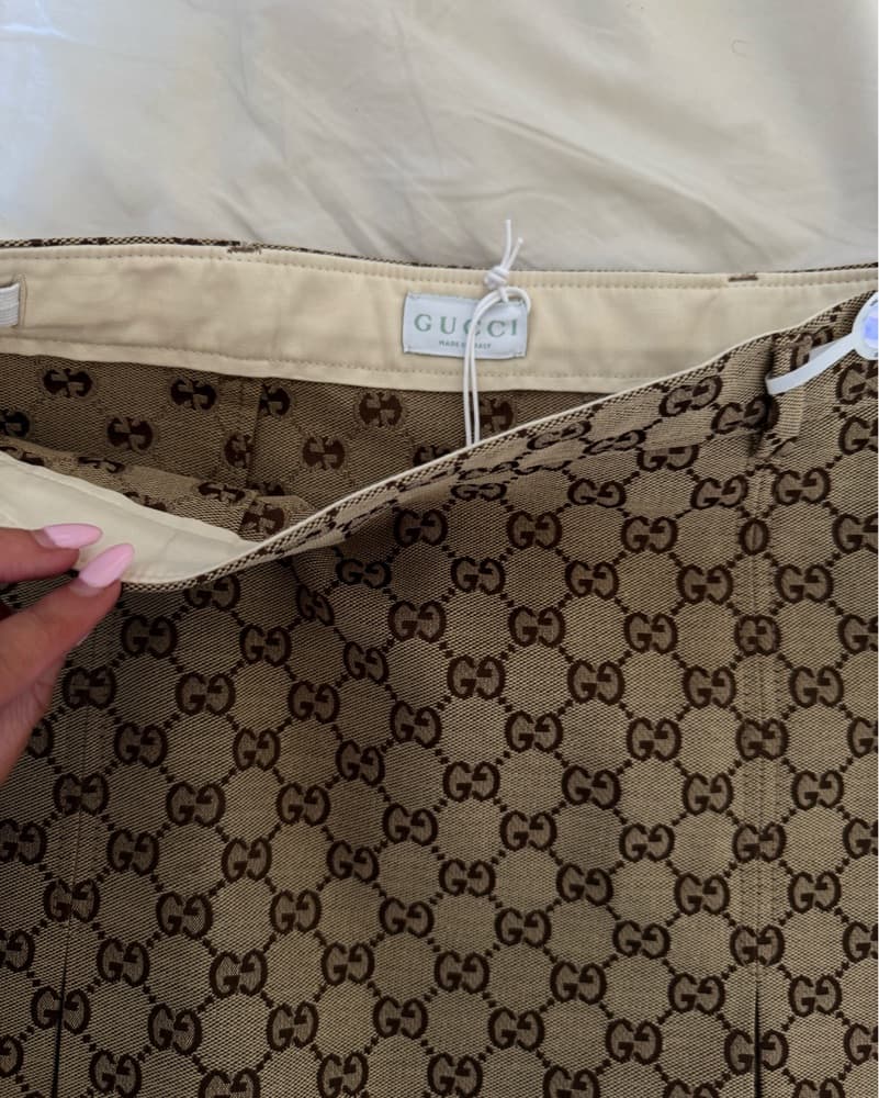 Gucci Signature Monogram Skirt - Image 4