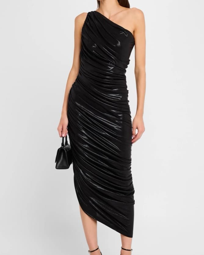 Diana Asymmetric Ruched Gown - Image 1