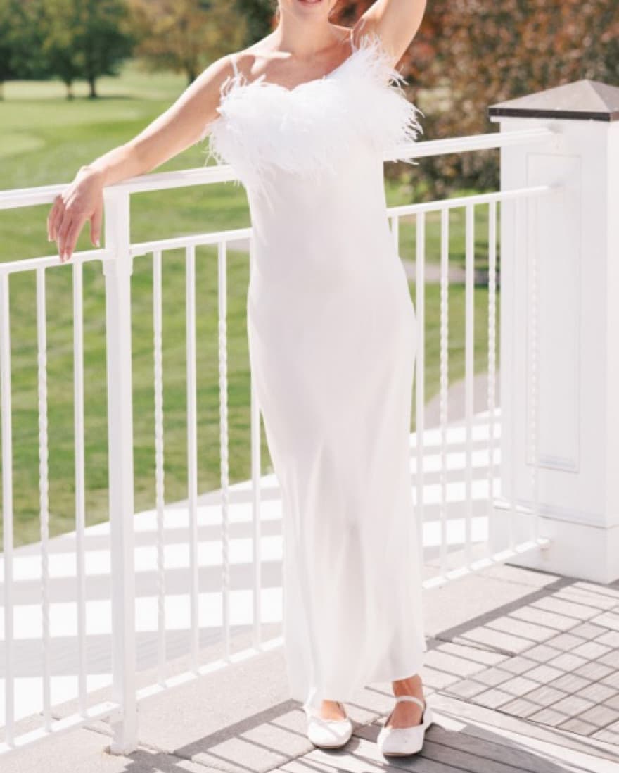 Sleeper White Feather Dress - Image 2