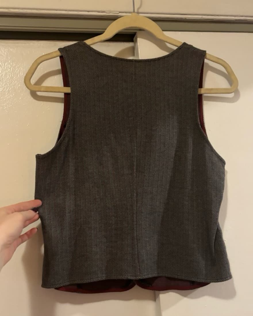 Tweed Stretchy Vest Top  - Image 1