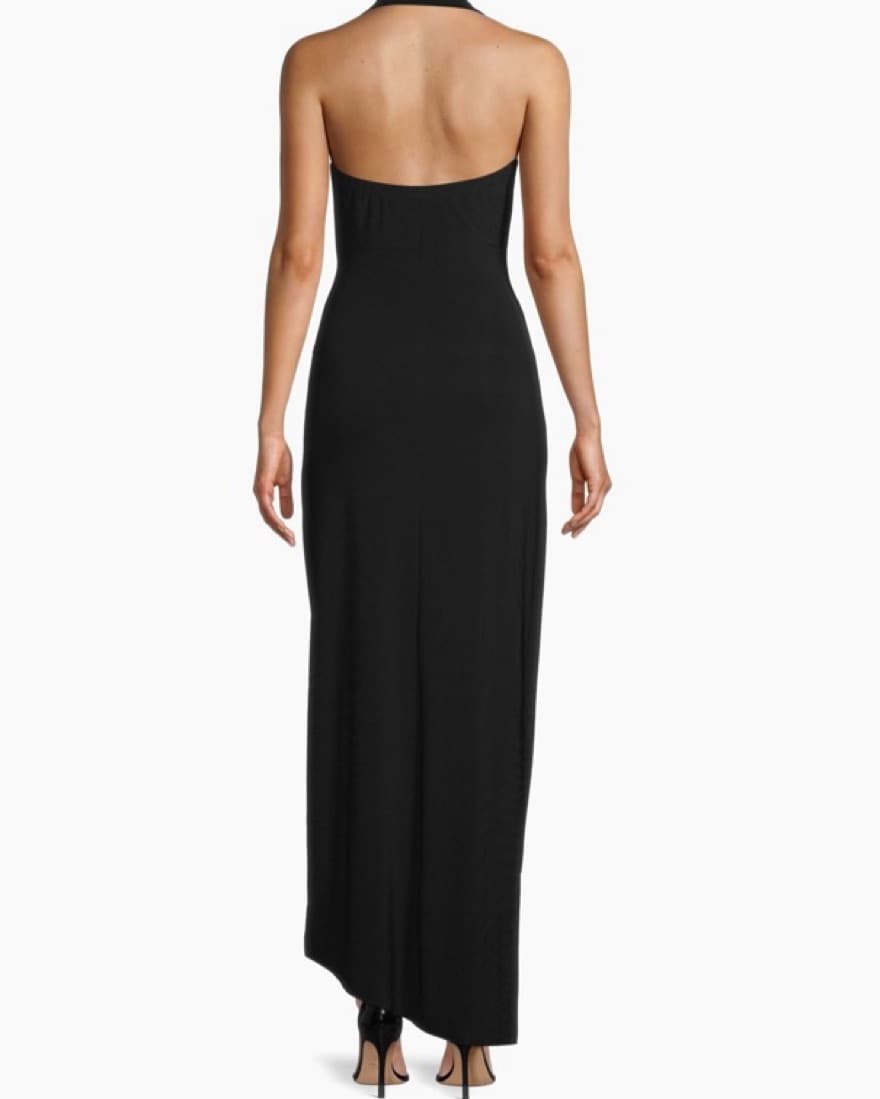 Halter Sweetheart Side Drape Gown - Image 5