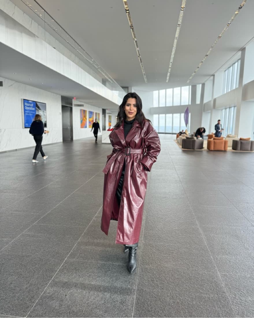Burgundy Trench coat  - Image 3