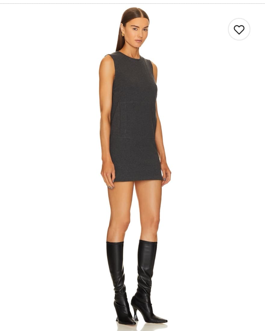 Sleeveless Tailored Terry Mini Dress - Image 2