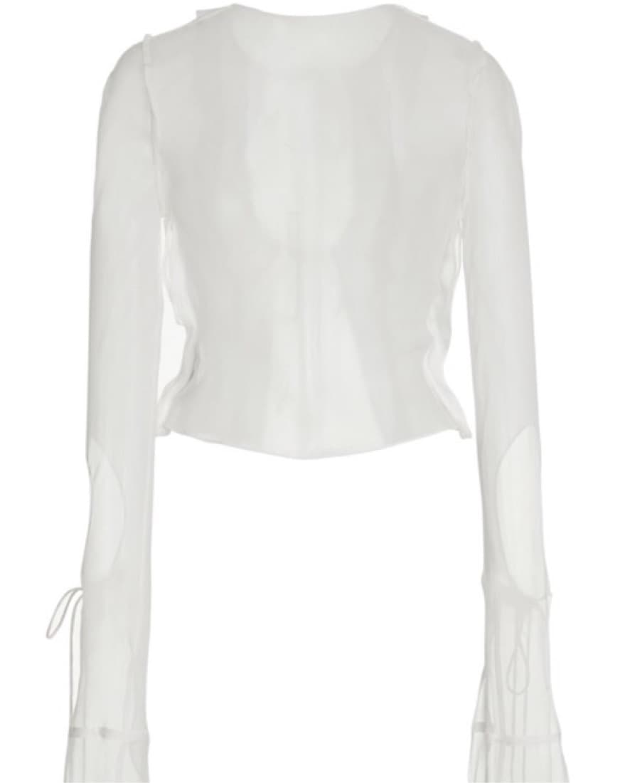 CHRISTOPHER ESBER Silk Chiffon Top - Image 5