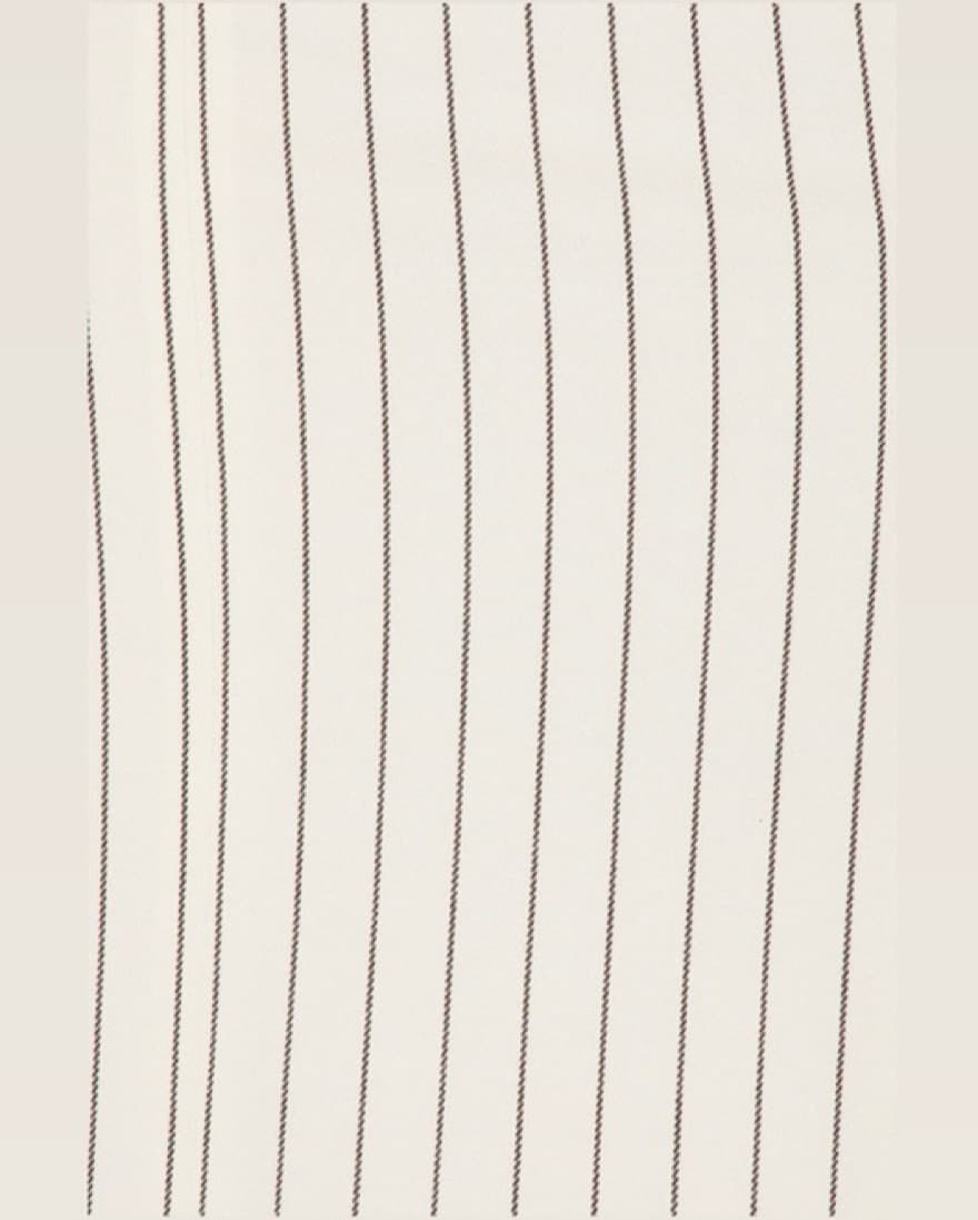 Helsa Pinstripe Long Strapless Dress - Image 5