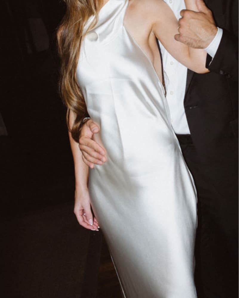 Purple Label RL-Satin Evening Dress - Image 2