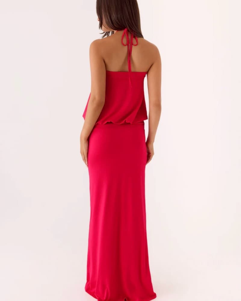 Peppermayo Maxi Red Magenta Dress - Image 3