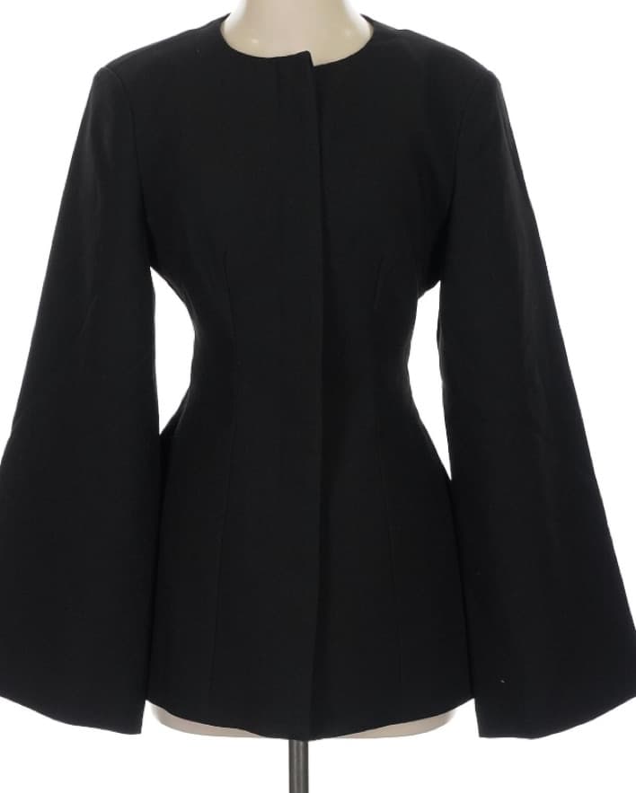 Structured Black Blazer - Image 2