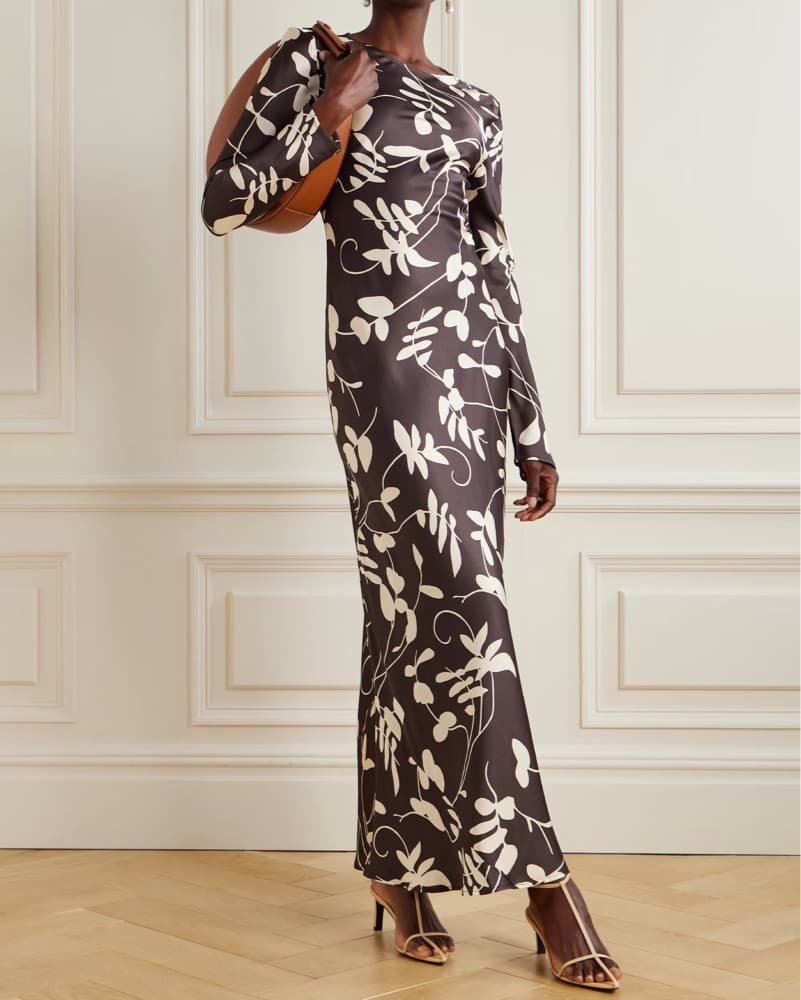 Faithfull The Brand Brown Backless Dress - Image 1