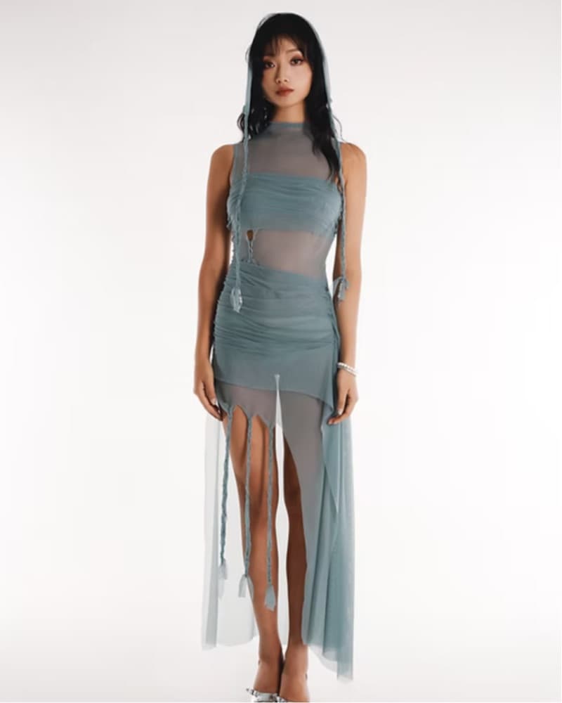 Nausicaa NYC Sheer Festival Dress - Image 1